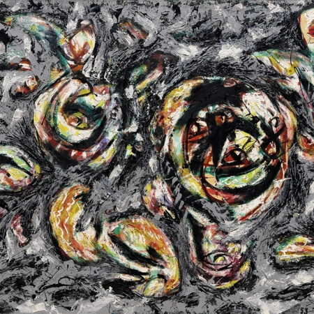 Πινακας σε καμβά JACKSON POLLOCK - OCEN GREYNESS - Pollock Jackson Sticky 6