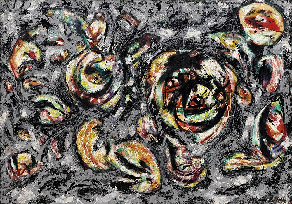 Πινακας σε καμβά JACKSON POLLOCK - OCEAN GREYNESS