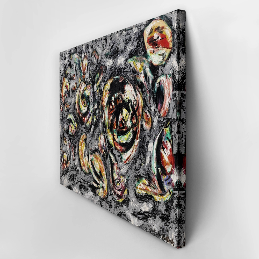 Πινακας σε καμβά JACKSON POLLOCK - OCEAN GREYNESS