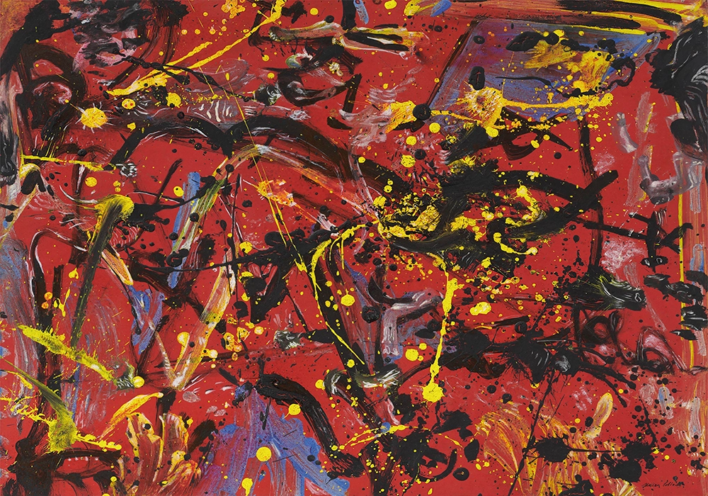 Πινακας σε καμβά JACKSON POLLOCK - RED COMPOSITION 1946