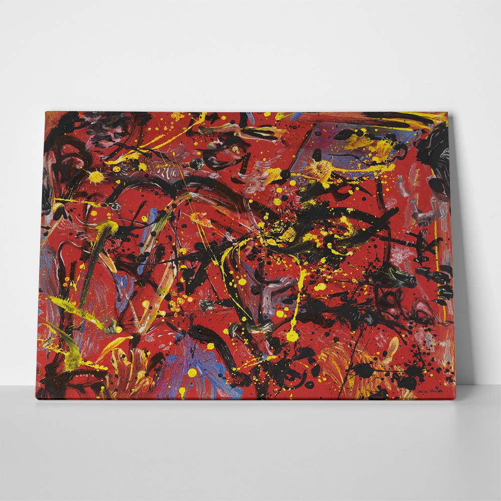 Πινακας σε καμβά JACKSON POLLOCK - RED COMPOSITION 1946