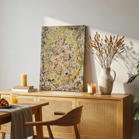 Πινακας σε καμβά JACKSON POLLOCK - SHIMMERING SUBSTANCE 1946