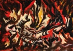 Πινακας σε καμβά JACKSON POLLOCK - THE FLAME