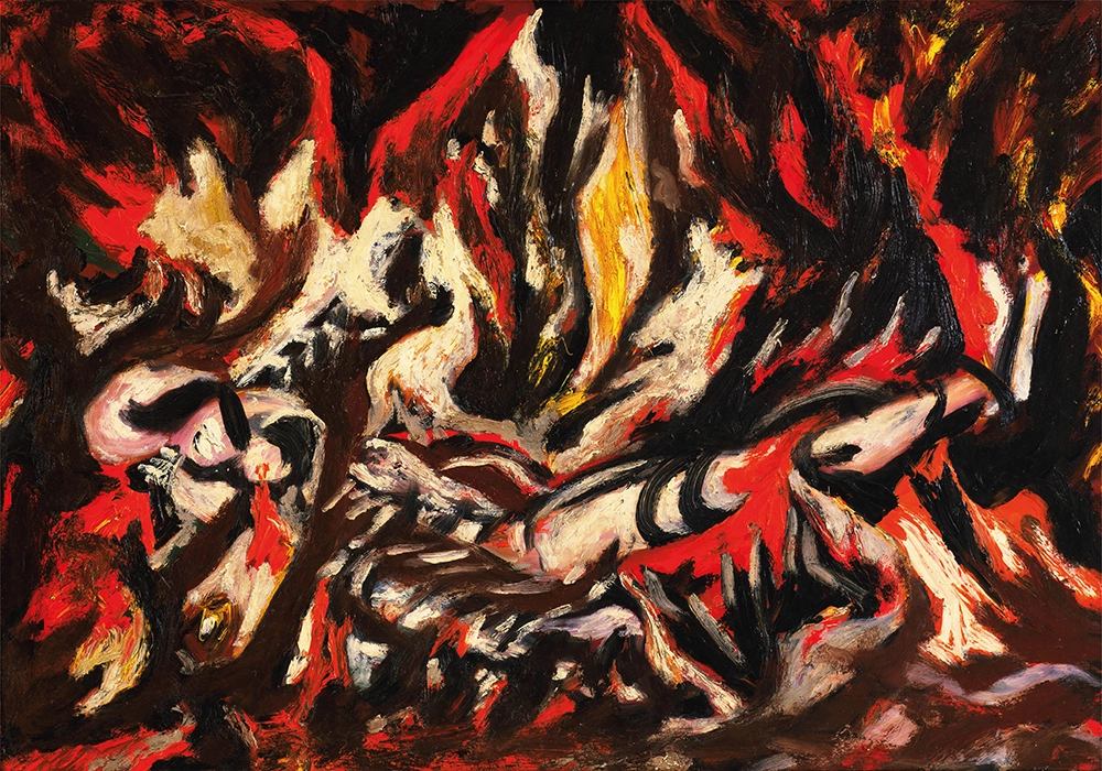 Πινακας σε καμβά JACKSON POLLOCK - THE FLAME