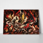 Πινακας σε καμβά JACKSON POLLOCK - THE FLAME