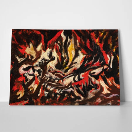 Πινακας σε καμβά JACKSON POLLOCK - THE FLAME - Pollock Jackson Sticky 1