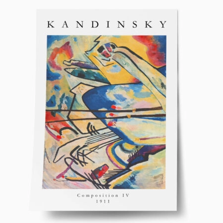 Πόστερ KANDINSKY - COMPOSITION No4 - Posters Sticky 1