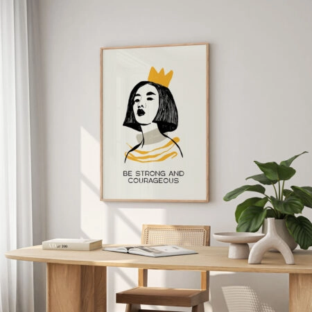 Πόστερ LADYLIKE BE STRONG AND COURAGEOUS