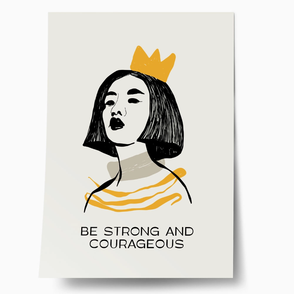 Πόστερ LADYLIKE BE STRONG AND COURAGEOUS