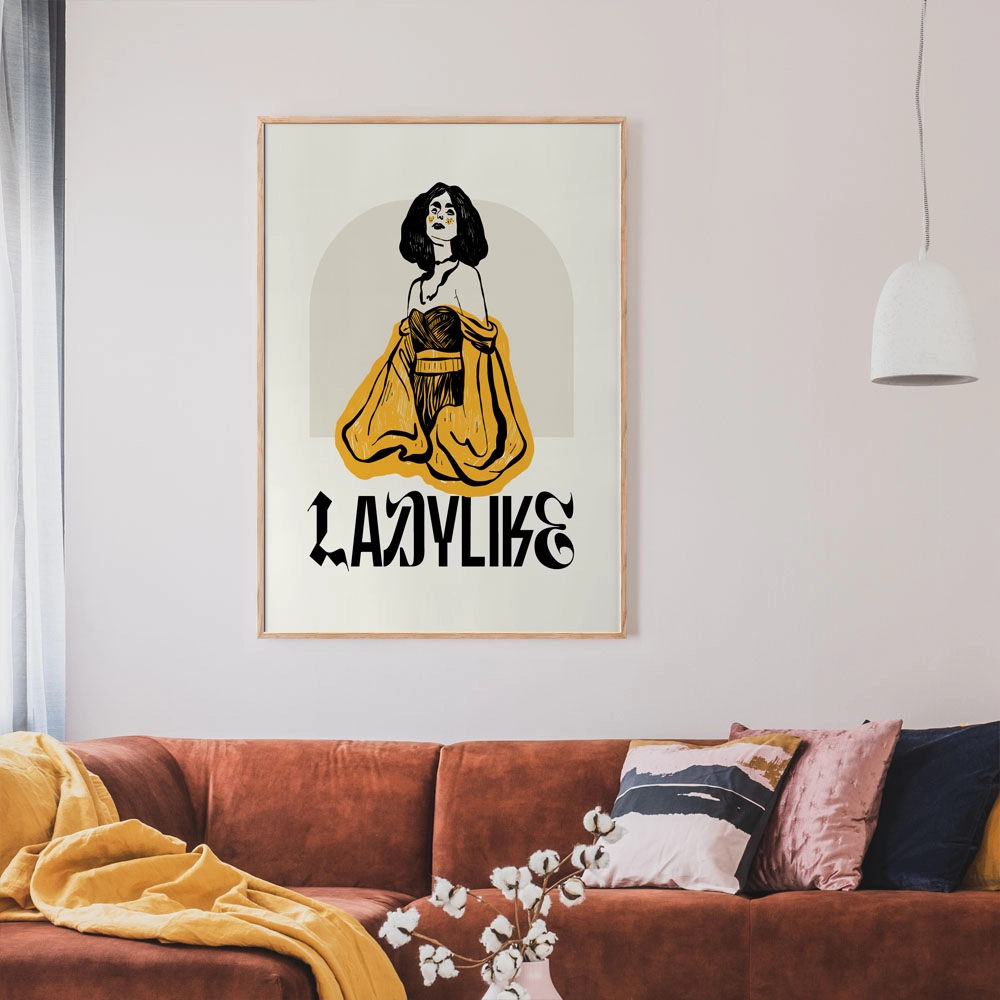Πόστερ LADYLIKE WOMAN WITH DRESS