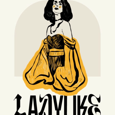 Πόστερ LADYLIKE WOMAN WITH DRESS - Πορτραιτα - Φιγουρες Sticky 3