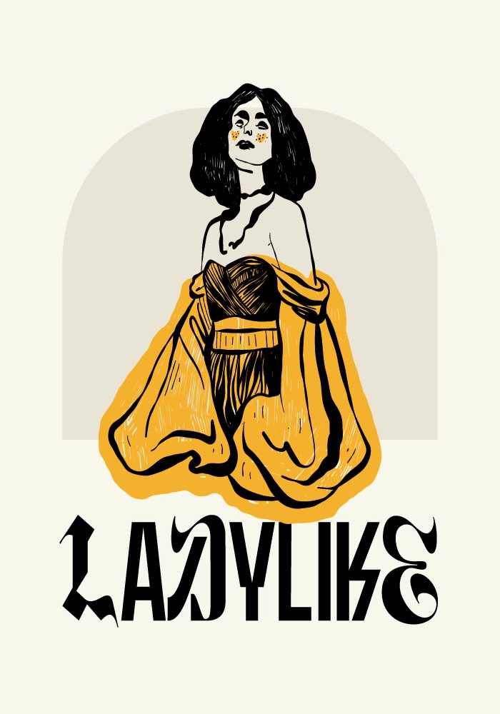 Πόστερ LADYLIKE WOMAN WITH DRESS