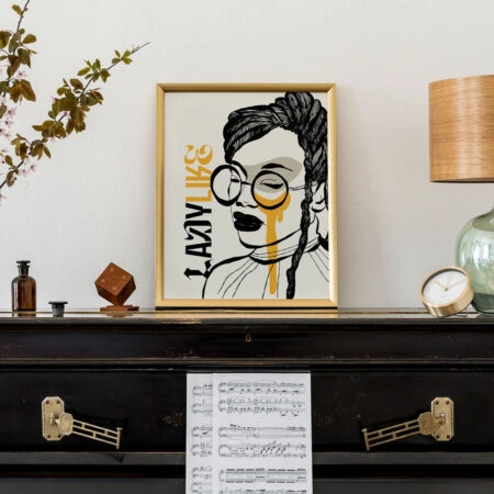 Πόστερ LADYLIKE WOMAN WITH GLASSES