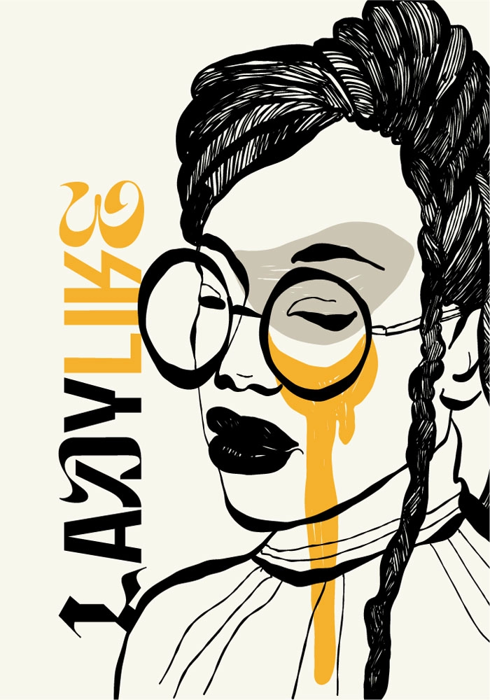 Πόστερ LADYLIKE WOMAN WITH GLASSES