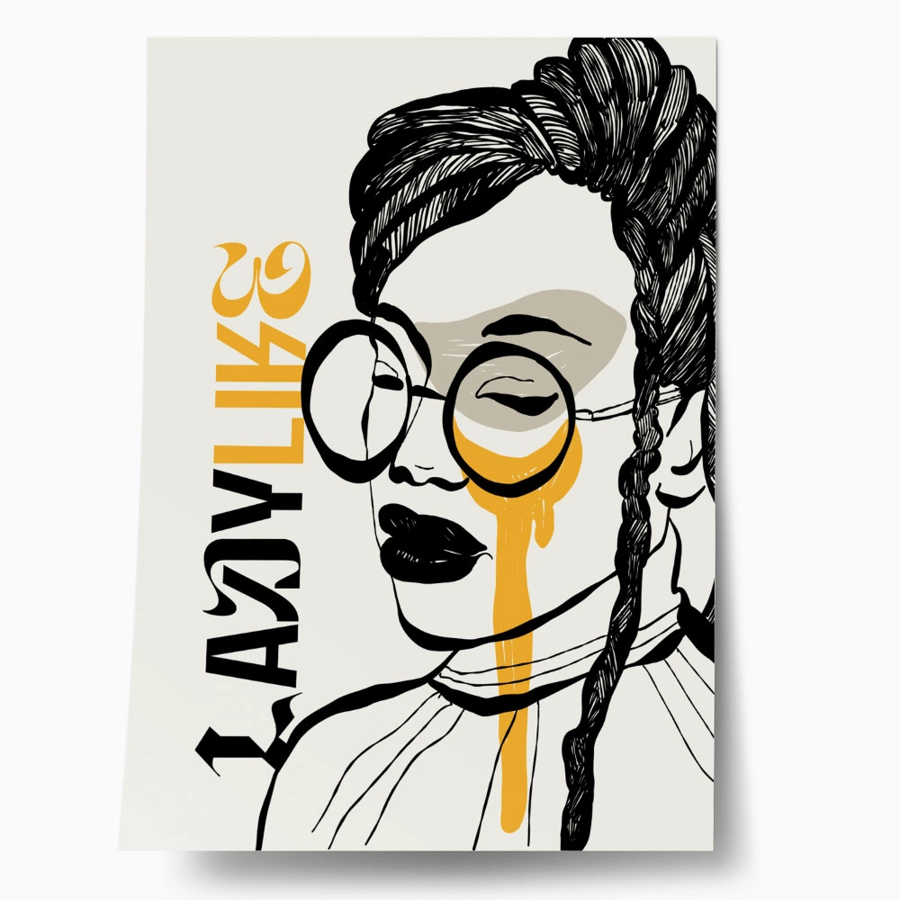 Πόστερ LADYLIKE WOMAN WITH GLASSES
