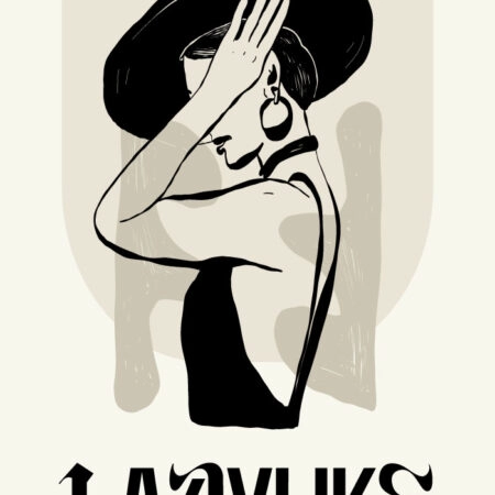 Πόστερ LADYLIKE WOMAN WITH HAT - Πορτραιτα - Φιγουρες Sticky 3