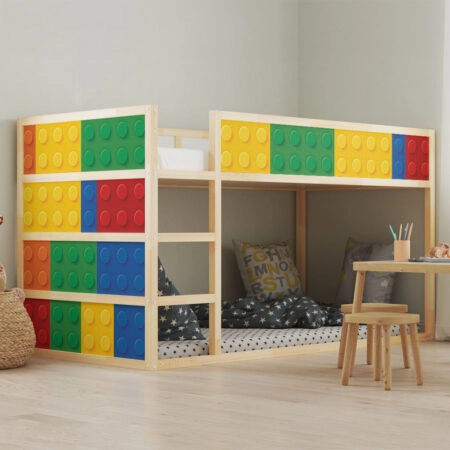 Αυτοκολλητα Επίπλων για Κρεβάτι KURA LEGO - Αυτοκόλλητα για κρεβάτια IKEA KURA Sticky 1