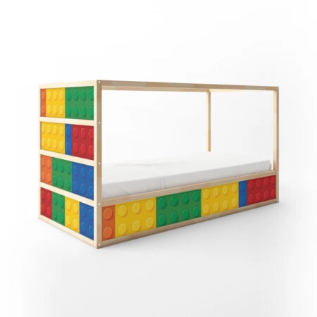 Αυτοκολλητα Επίπλων για Κρεβάτι KURA LEGO - Αυτοκόλλητα για κρεβάτια IKEA KURA Sticky 4