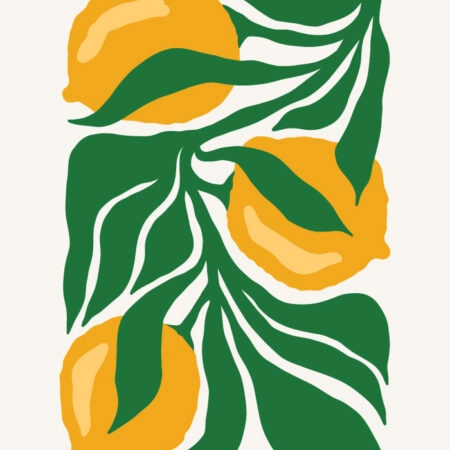 Πόστερ LEMONS MATISSE STYLE - Food & Drink Sticky 3