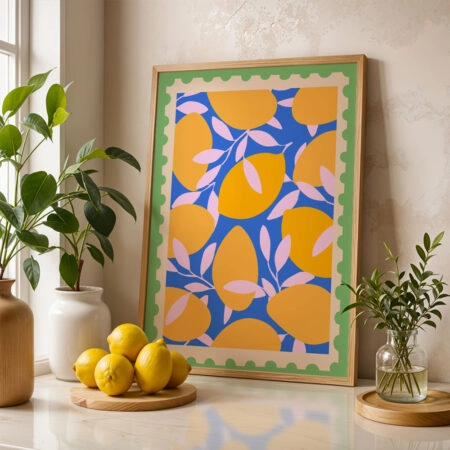 Πόστερ LEMONS STAMP ILLUSTRATION 2