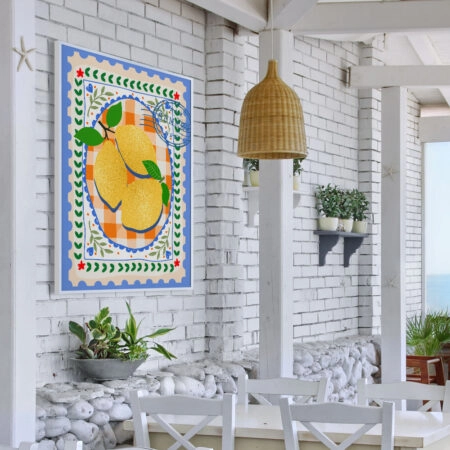 Πόστερ LEMONS STAMP ILLUSTRATION