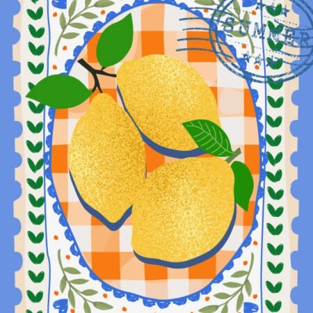 Πόστερ LEMONS STAMP ILLUSTRATION - Food & Drink Sticky 3