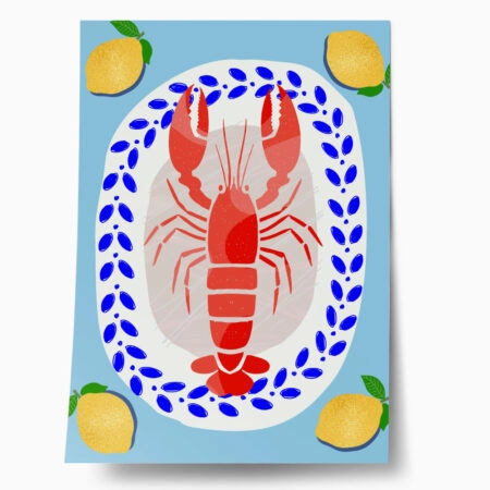Πόστερ LOBSTER ILLUSTRATION - Food & Drink Sticky 1