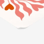 Πόστερ LOVE FLORAL RED AND PINK