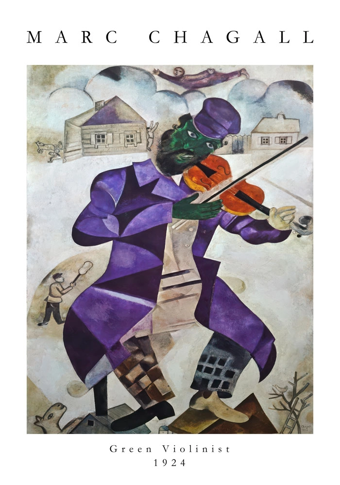Πόστερ MARC CHAGALL - GREEN VIOLINIST