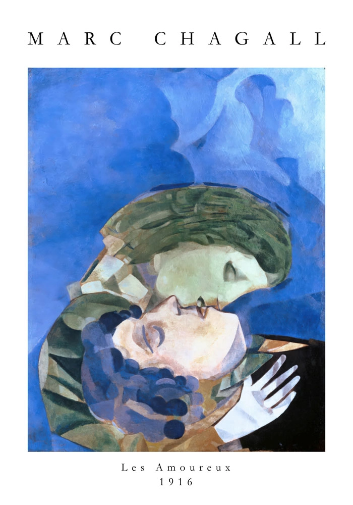 Πόστερ MARC CHAGALL - LES AMOUREUX
