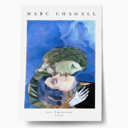 Πόστερ MARC CHAGALL - LES AMOUREUX - Διασημοι Ζωγραφοι Sticky 1