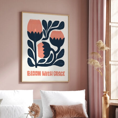 Πόστερ MATISSE STYLE FLORAL BLOOM WITH GRACE