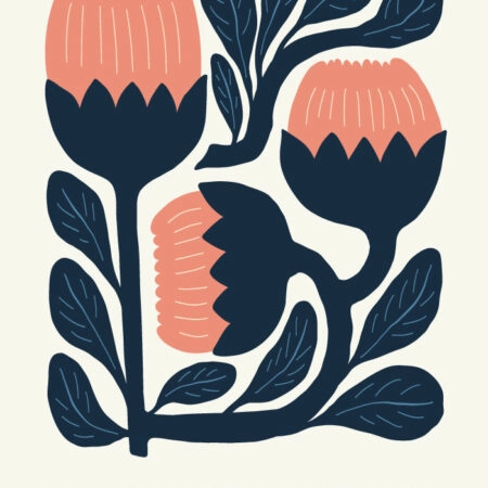 Πόστερ MATISSE STYLE FLORAL BLOOM WITH GRACE - Φρασεις - Κείμενο Sticky 3