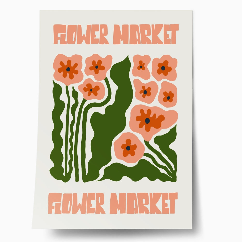 Πόστερ MATISSE STYLE FLORAL FLOWER MARKET 2