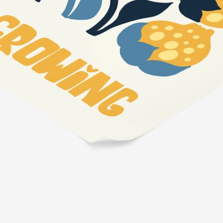 Πόστερ MATISSE STYLE FLORAL KEEP LEARNING KEEP GROWING - Φρασεις - Κείμενο Sticky 2
