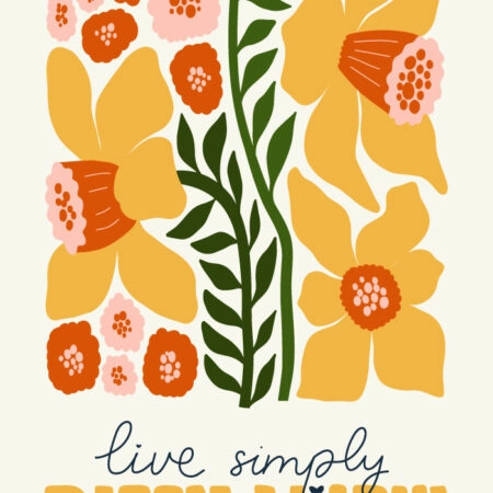 Πόστερ MATISSE STYLE FLORAL LIVE SIMPLY BLOOM WILDLY - Botanical - Λουλούδια Sticky 4