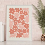 Πόστερ MATISSE STYLE FLORAL PINK