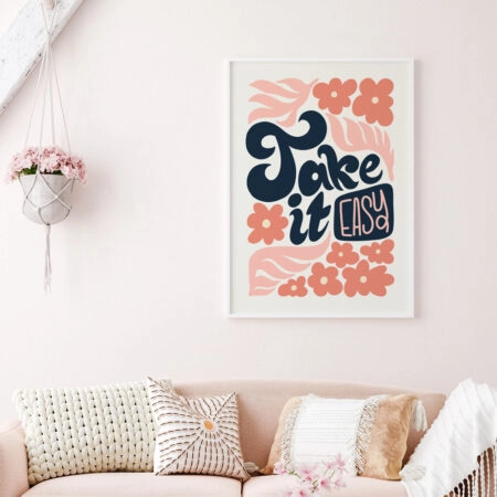 Πόστερ MATISSE STYLE FLORAL TAKE IT EASY