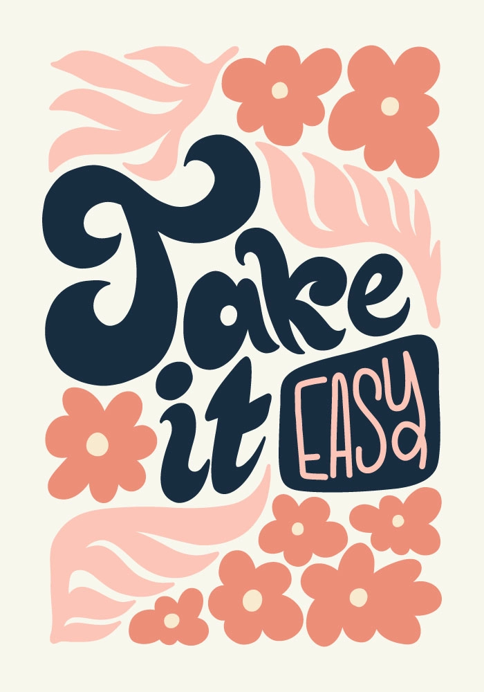 Πόστερ MATISSE STYLE FLORAL TAKE IT EASY