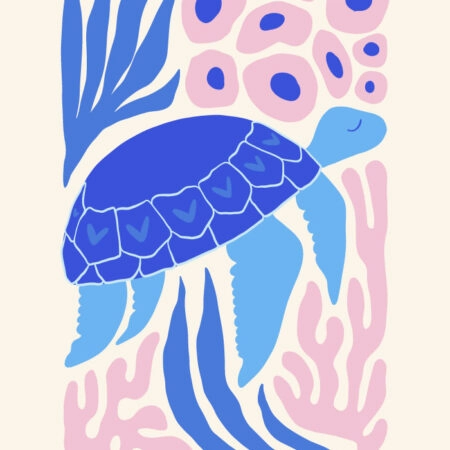 Πόστερ MATISSE STYLE SEA TURTLE - Παιδικά Sticky 3