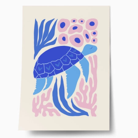 Πόστερ MATISSE STYLE SEA TURTLE - Παιδικά Sticky 1
