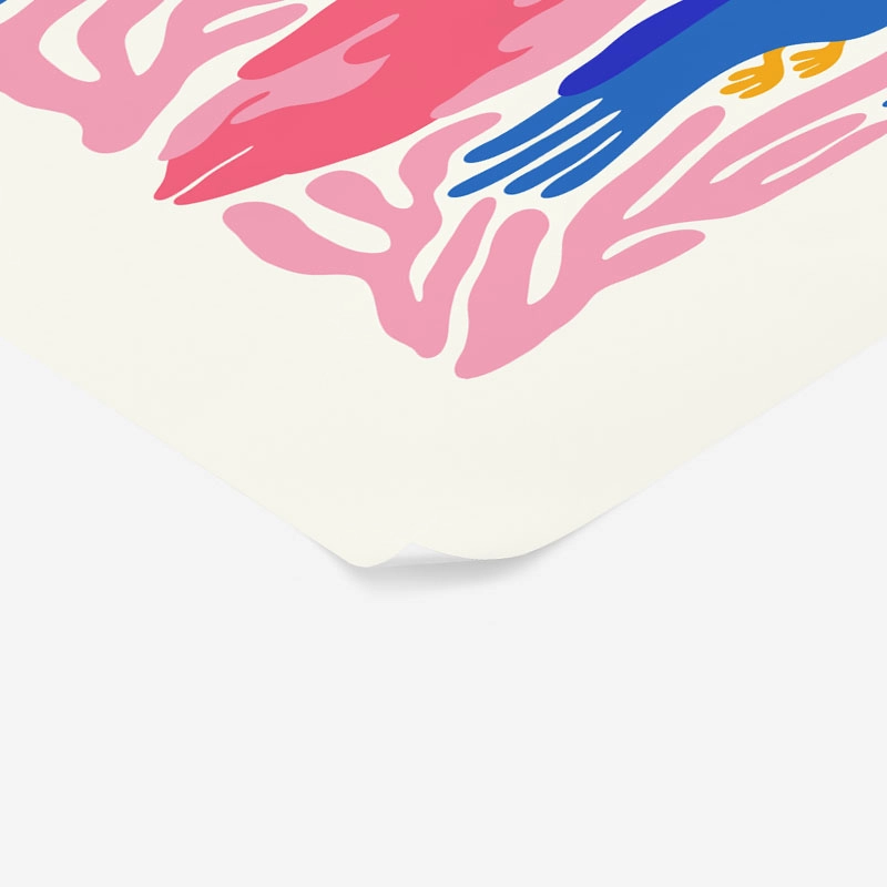 Πόστερ MATISSE STYLE TROPICAL BIRDS AND PLANTS