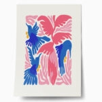 Πόστερ MATISSE STYLE TROPICAL BIRDS AND PLANTS