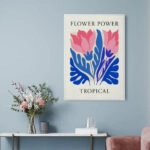Πόστερ MATISSE STYLE TROPICAL FLOWER POWER