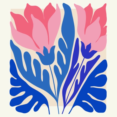 Πόστερ MATISSE STYLE TROPICAL FLOWER POWER - Botanical - Λουλούδια Sticky 3