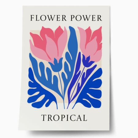 Πόστερ MATISSE STYLE TROPICAL FLOWER POWER - Botanical - Λουλούδια Sticky 1