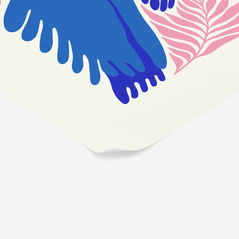 Πόστερ MATISSE STYLE TROPICAL PARROTS AND FLOWERS