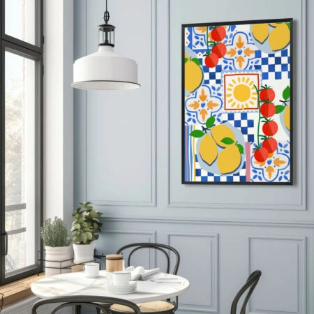 Πόστερ MEDITERRANEAN TABLE ILLUSTRATION - Food & Drink