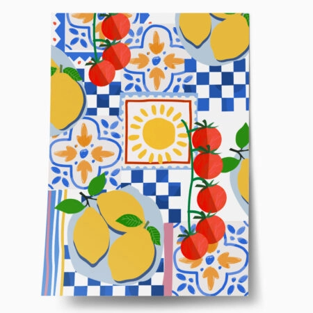 Πόστερ MEDITERRANEAN TABLE ILLUSTRATION - Food & Drink Sticky 1