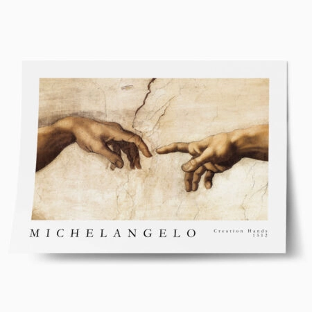 Πόστερ MICHELANGELO - CREATION HANDS - Διασημοι Ζωγραφοι Sticky 1